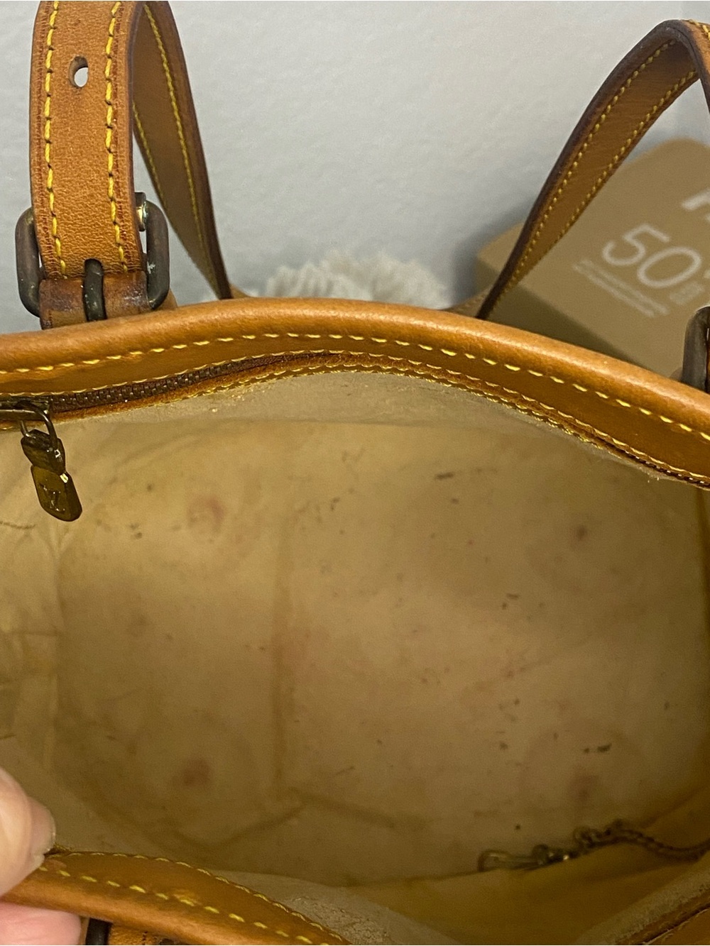 Louis Vuitton Monogram Vintage PM Bucket Bag in Brown and Tan Leather - Picture 13 of 16